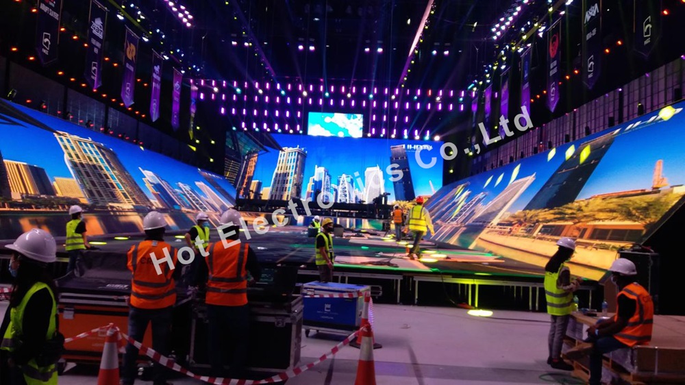 P2.6 Pantalla LED de aluguer de interiores para escenario